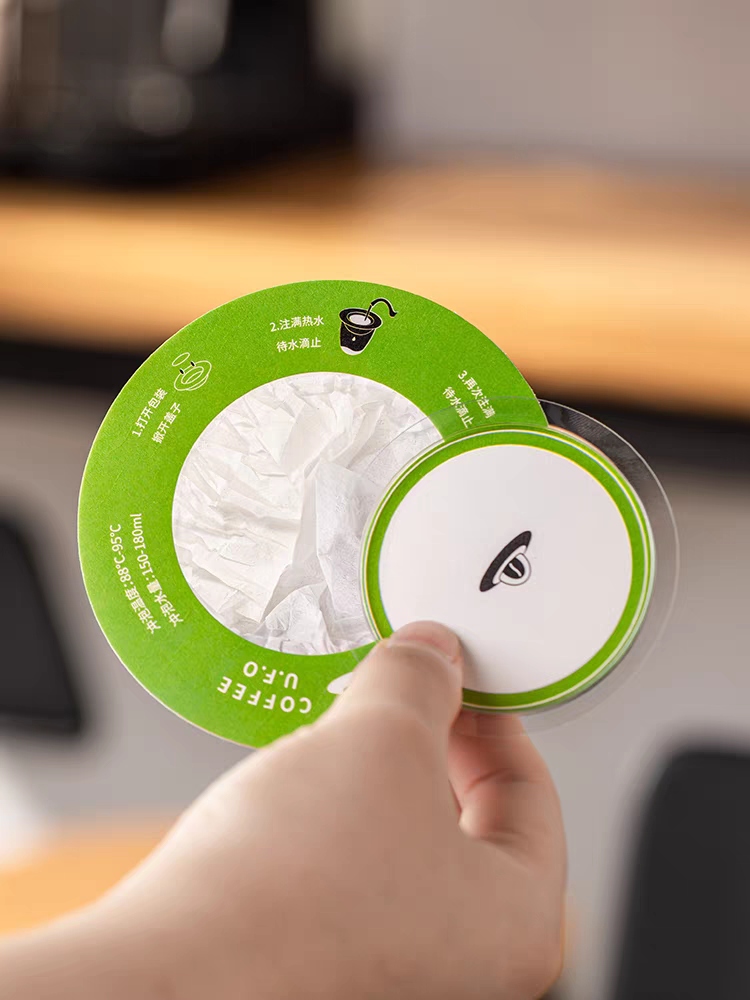 UFO Style Disposable Coffee Filter Round Drip coffee Bag